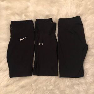 Black Legging Combo - Nike & Under Armour